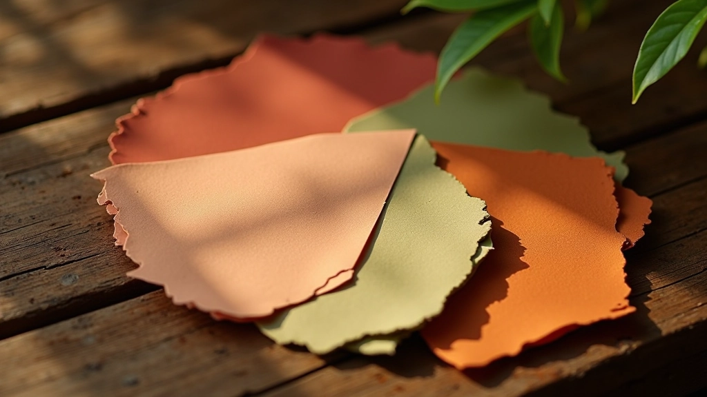 Palette di colori mediterranei con tonalità terracotta, oliva e calde su sfondo naturale