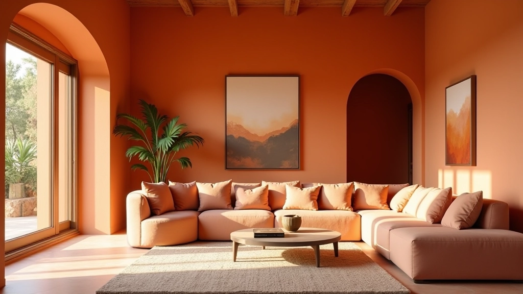 Progetto palette terracotta per villa toscana